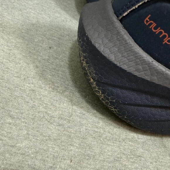 Saucony Triumph 22 Mens Size 12.5 White Blue Athletic Running Shoes Sneakers - Picture 5 of 15